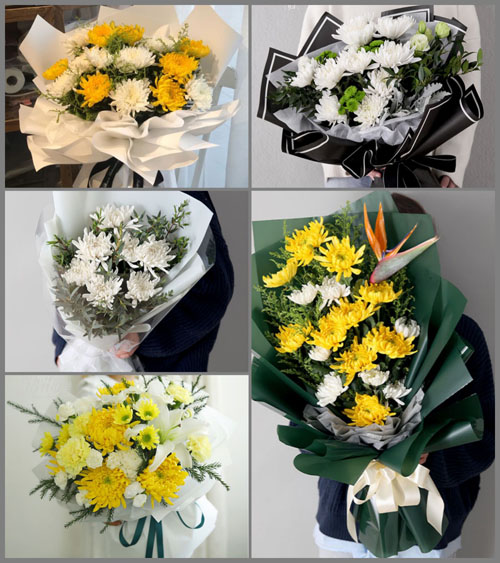 江苏淮安盱眙县观音寺镇白事花束代送